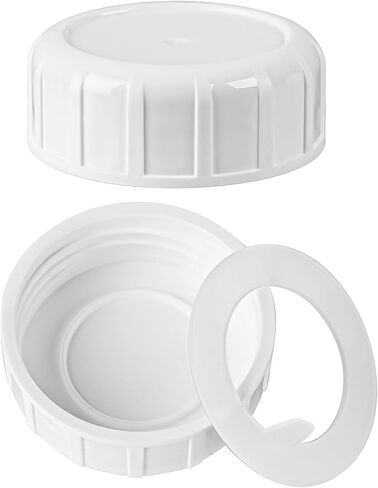 غطاء علوي لولبي مكون من قطعتين لزجاجة الحليب الزجاجية الاصطناعية، غطاء محكم مع حشية من السيليكون، قابل لإعادة الاستخدام ومتين، مناسب تمامًا للزجاجات 16 أونصة/32 أونصة/64 أونصة المباعة بواسطة هذا المتجر in Kuwait
