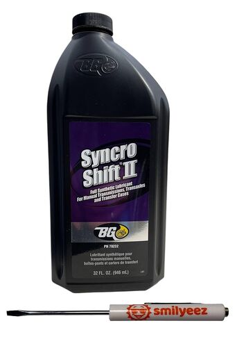 قائمة Smilyeez لـ BG Syncro Shift II PN 792 مع مفك براغي جيب (3 زجاجات) زيت تشحيم تروس صناعي - سائل لناقل الحركة اليدوي والمحور العابر in Saudi Arabia