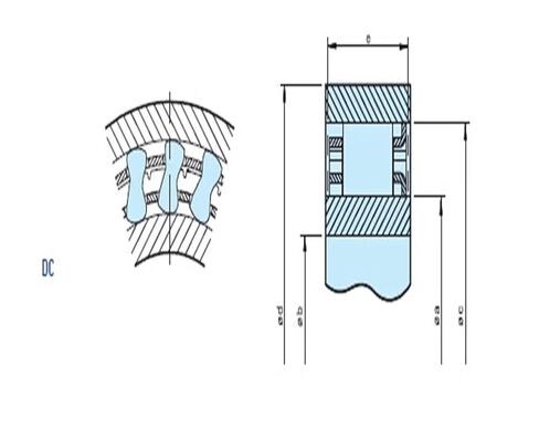 DC5476B Sprag نوع اتجاه واحد تحمل مخلب DC5476B Sprag عجلات مجانية اتجاه واحد حجم القابض 54.765 * 71.425 * 21 مم in Saudi Arabia