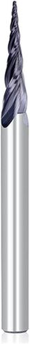 1pcs 3-Flute Tapered Ball Nose End Mills R0.4 3 Flute Tapered Ball Nose End Mill 1/4" Shank Carbide Endmills Milling Tool CNC Machine Milling Cutter in Kuwait