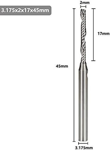 1pcs Single Flute O Flute End Mill 1mm-3.175mm Shank Single Flute Aluminum Cutting End Mill Spiral Milling Cutter Carbide CNC Router Bit in Kuwait