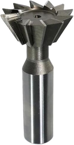 1pcs Carbide Dovetail Cutter 30-60mm Cutting Diameter High Speed Steel Groove Milling Cutter 60 Degree Straight Shank Dovetail Groove Milling Cutter End Mill(50x60 Degree) in Kuwait