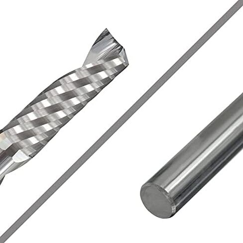1pcs Single Flute O Flute End Mill 1mm-3.175mm Shank Single Flute Aluminum Cutting End Mill Spiral Milling Cutter Carbide CNC Router Bit in Kuwait