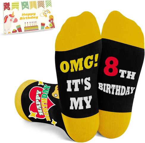 18th Birthday Gifts Ideas for Boys Cool Funny Socks for 18 Year Old Teen Boy Birthday Gift, Unisex, One Size, Black, Animal Print, Cotton, Machine Wash, US 6-13, 1 Count in Saudi Arabia