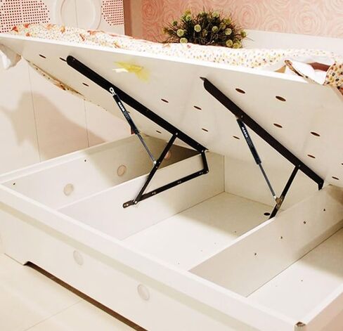 Hydraulic Bed lifterPneumatic Storage Bed Lift Mechanism,Hydraulic Bed Lifting Hinge,Folding Bed/Storage Box Bed Lift Kit,Lifting Bed Frame Support Rod,Furniture Hardware Accessories,Bed Fra in Saudi Arabia