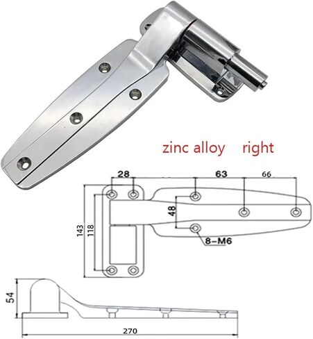جزء أجهزة المعدات الصناعية للرفع المفصلي للباب المسطح (يمين) in Kuwait