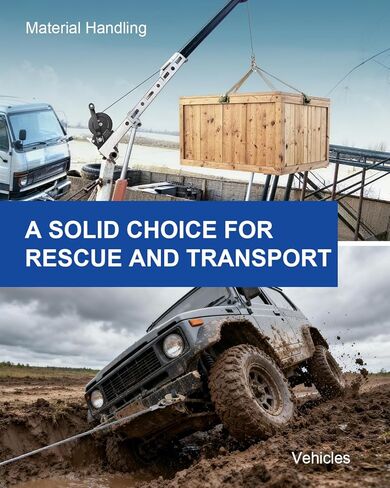 ونش مقطورة القارب 1600 رطل، ونش كرنك يدوي محمول مع كابل فولاذي بطول 26 قدم، سقاطة ثنائية الاتجاه 4:1 نسبة تروس للقوارب، ATV، جت سكي، السحب البحري in Kuwait