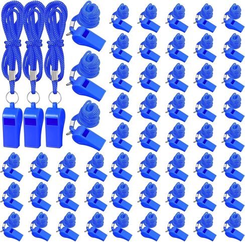 Honoson 200 Pcs Whistle for Adults with Lanyard Plastic Safety Emergency Whistle Survival Loud for Lifeguard Coaches Hiking Outdoor Camping Accessories (Orange) in Saudi Arabia