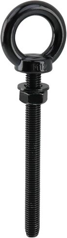 Dnyta 4 قطع M12 مسمار عين من الفولاذ المقاوم للصدأ، M12 x 130 مم (1/2 بوصة × 5-1/8 بوصة) مسامير عين ميكانيكية طويلة مع غسالات وصواميل سداسية، حلقات رفع الكتف شديدة التحمل، مسامير ذات عيون ملولبة، أسود in Saudi Arabia