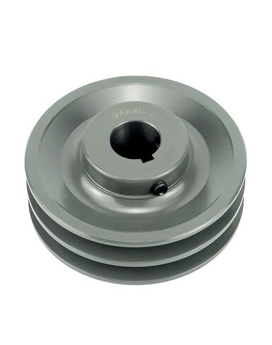 QWORK Double Groove Web Sheaves, 4.45"OD 1" Bore V-Belt Sheave for V-Belt, 2AK461 in Saudi Arabia