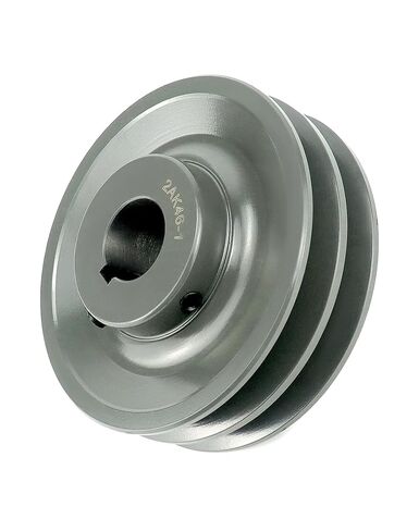 QWORK Double Groove Web Sheaves, 4.45"OD 1" Bore V-Belt Sheave for V-Belt, 2AK461 in Saudi Arabia