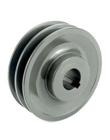 QWORK Double Groove Web Sheaves, 4.45"OD 1" Bore V-Belt Sheave for V-Belt, 2AK461 in Saudi Arabia