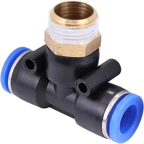 50PCS Pneumatic Air Connector Fitting PB 4mm 6mm 8mm 10mm 12mm Thread 1/8 1/4 3/8 1/2 Hose Fittings Pipe Quick Connectors(PB8-01 (OD8mm-1I8)) in Saudi Arabia