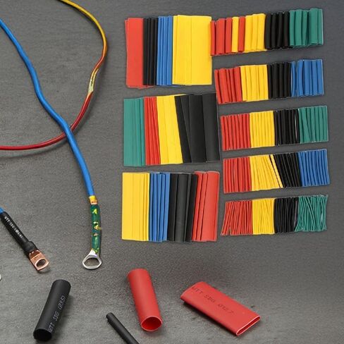 780PCS Heat Shrink Tubing Kit Assorted Wire Sleeves with Storage Case for Cable Insulation Electrical Repair Automotive and DIY Use, Boxed in Saudi Arabia