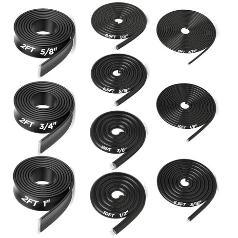 مجموعة لف أنابيب الانكماش الحراري 10 مقاس 4:1، جدار مزدوج من الدرجة البحرية بطول 70.5 قدم مقاوم للماء مع نسبة لاصقة 4:1 مبطنة، تشكيلة أنابيب كهربائية صناعية ملفوفة بالانكماش الحراري للسيارات البحرية، إصلاح DIY in Kuwait