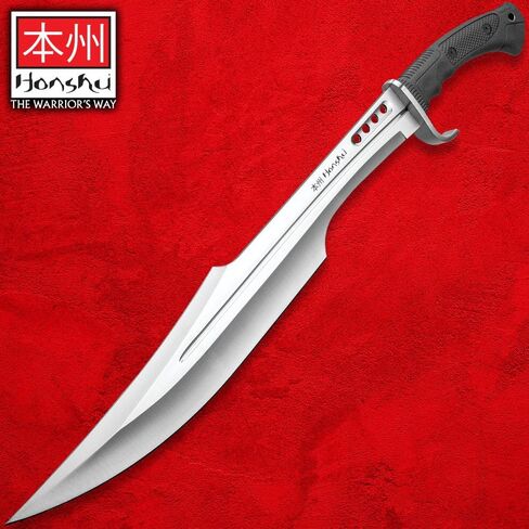 Honshu Spartan Sword and Scabbard - Original | Battle Ready Full Tang | 7Cr13 Stainless Steel Blade - 16.5" Length | Tactical Sword - 23" Overall in Saudi Arabia