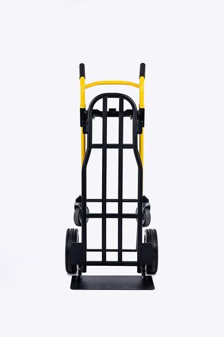 شاحنة يدوية Harper Trucks Kwik Shift 5-N-1، 1000 رطل، إطار أسود/مقبض أصفر in Kuwait