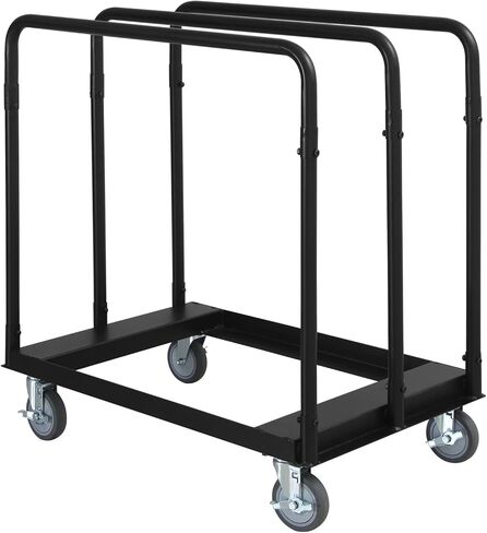 Steel Panel Truck, 1500 LBS Panel Dollies Cart with 5" Swivel Casters and Deck, Heavy-Duty Drywall Sheet Cart, Handling Wall Panel, Sheetrock, Lumber for Garage, Home, Warehouse in Kuwait