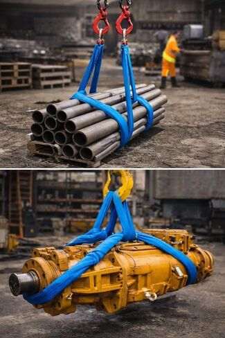 20FT Blue Polyester Round Sling, Heavy Duty Lifting Equipment, 23000 LBS Vertical Capacity BestToolsINC in Saudi Arabia