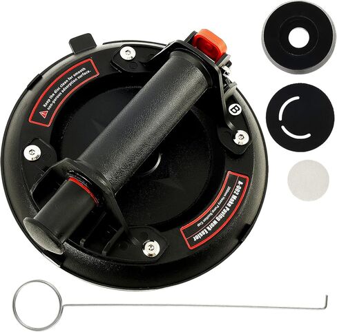 Glass Suction Cup Vacuum Lifter with Handle, 8 inch Practical Vacuum Suction Lifter, Supprot 350lbs Load Capacityfor Lifting Glass Tile Marble Without Electricity in Kuwait