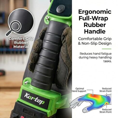 Heavy Duty Suction Cups for Glass Lifting, 600LBS Battery Powered Suction Tool with Digital Display, 4x2400mAh Batteries, Electric Lifter for Granite, Tile, Metal, Large Glass in Kuwait