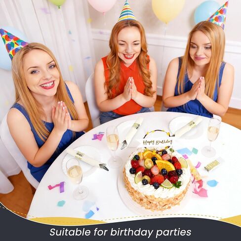 Germiwipe Gold Stamp Paper Napkin Bands Self Adhesive, 200 Pcs Silverware Wraps Band, 1.5x4.25 Inch Luxury Paper Napkin Rings for Restaurant, Wedding, Party, Holiday (Matte Gold) in Kuwait