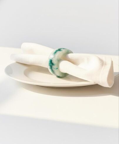 حامل حلقات المناديل أو ديكور الحفلات، طاولة الطعام، كل يوم، التجمعات العائلية - ديكور رائع لسطح الطاولة (متعدد، عبوة من 12 قطعة) in Kuwait