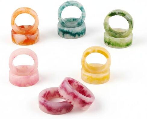 حامل حلقات المناديل أو ديكور الحفلات، طاولة الطعام، كل يوم، التجمعات العائلية - ديكور رائع لسطح الطاولة (متعدد، عبوة من 12 قطعة) in Kuwait