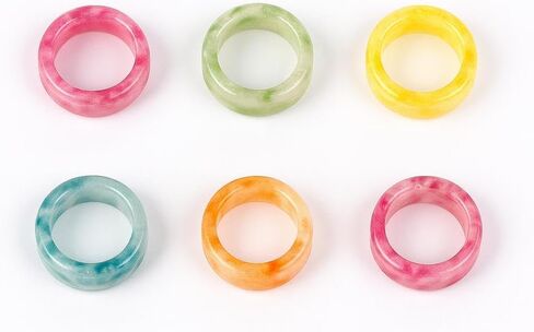 حامل حلقات المناديل أو ديكور الحفلات، طاولة الطعام، كل يوم، التجمعات العائلية - ديكور رائع لسطح الطاولة (متعدد، عبوة من 12 قطعة) in Kuwait