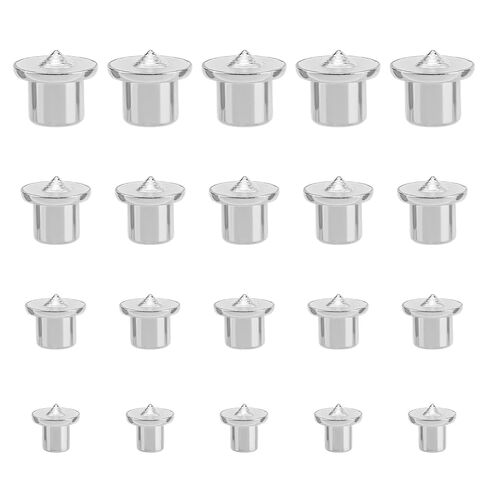 20pcs Dowel Pin Centers Drilling Tool Set, Carbon Steel Dowel and Tenon Center Transfer Plugs Point 1/4" 5/16" 3/8" and 1/2" for Woodworking Tool Accessories Hole Alignment Furniture Repair in Saudi Arabia