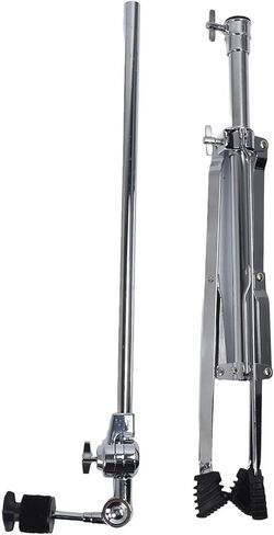 Drum Cymbal Stand, Multifunctional Iron Foldable Cymbal Straight Stand, Boom Cymbal Stand with Tripod for Practice, Performance and Travel, Height from 232. to 472. Inches in Kuwait