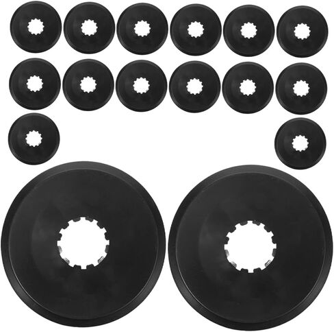 HANABASS 16pcs Bike Freewheel Spokes Protector Rear Wheel Sprocket Guard Cover Black Cycling Flywheel Shield for Mountain and Road Bikes in Saudi Arabia