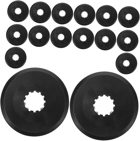 housoutil 16pcs دراجة حذافة لوحة الحرس دراجة المتحدث غطاء بلاستيكي خلفي سلسلة حامي للدراجات الجبلية الطريق للطي الدراجات الدراجات عجلة المتحدث درع in Kuwait