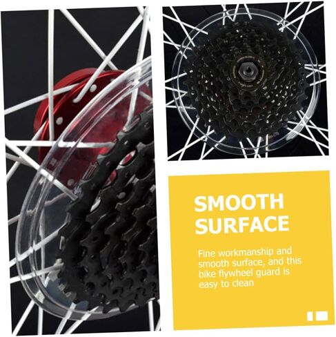 Veemoon 2pcs Bike Flywheel Cover and Spokes Protector Lightweight Plastic Flywheel Guard for Mountain and Road Bikes Suitable for Cycling Gear and Wheel Crankset in Saudi Arabia