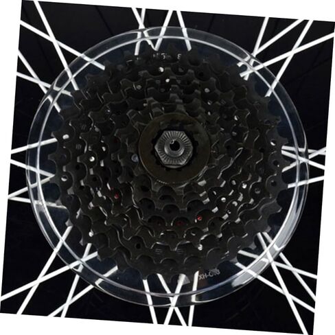 Veemoon 2pcs Bike Flywheel Cover and Spokes Protector Lightweight Plastic Flywheel Guard for Mountain and Road Bikes Suitable for Cycling Gear and Wheel Crankset in Saudi Arabia