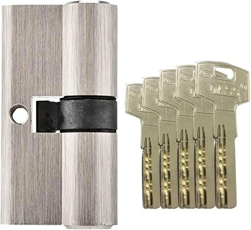 50-120mm Lock Cylinder Door Double Key Entrance Brass Lengthened Core Keys 1Pcs(90MMZ45AND45) in Saudi Arabia