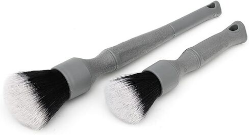 Detail Factory - TriGrip Ultra-Soft Detailing Brush Set - Scratch-Free Cleaning for Exterior, Interior Panels, Emblems, Badges, Gauges, Infotainment Screen - Black in Kuwait