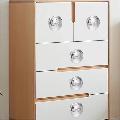 2-8Pcs Stainless Steel Drawer Knobs Cupboard Single-Hole Pull with Screws Furniture Hardware in Kuwait