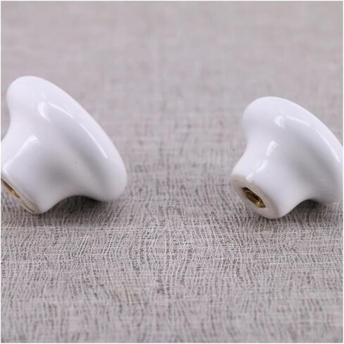 1PC 32mm 38mm White Ceramic Cabinet Knob Furniture Handle for Kitchen Drawer Pulls Ceramic Knobs Door Round Button in Kuwait