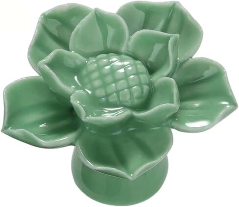 Cabinet Pulls, Ceramic Drawer Knobs with Screws, Vintage Cupboard Pull Handle,with Screws(Black) in Kuwait