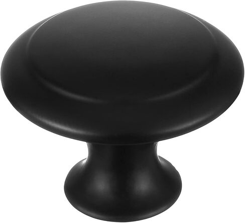 Cabinet Pulls, Closet Door knobs Round Matte Black Dresser Drawer Knobs Simple Cabinet Hardware in Kuwait