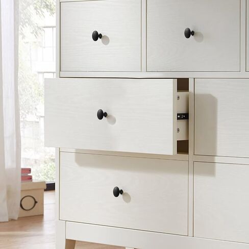Cabinet Pulls, Closet Door knobs Round Matte Black Dresser Drawer Knobs Simple Cabinet Hardware in Kuwait