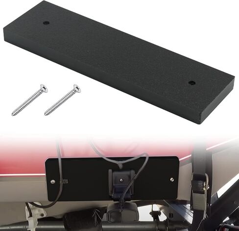 Boat Transducer Mounting Plate Transom Saver Mount Board Stern Saver Mounting Block Marine Transducer Mounting Bracket for Fish Finder & Sonar 12" X 3.5" X 0.75" - Black in Saudi Arabia