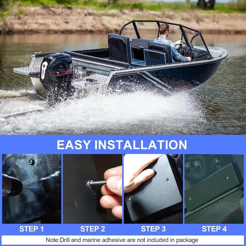 Boat Transducer Mounting Plate Transom Saver Mount Board Stern Saver Mounting Block Marine Transducer Mounting Bracket for Fish Finder & Sonar 12" X 3.5" X 0.75" - Black in Saudi Arabia