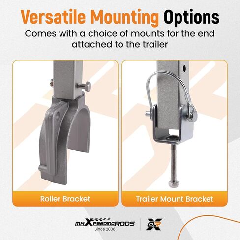 حافظة رافدة maxpeedingrods شديدة التحمل، قابلة للتعديل من 24 إلى 36 بوصة، رأس عالي التحمل، حوامل أسطوانية ومقطورة in Kuwait