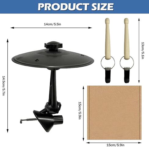 2 Pack Car Cymbal Air Vent, Cars Symbol Drum, Mini Drum Crash Cymbal, with Mini Drum Stick, Add Fun to Your Drive, Fun Dashboard Accessory, Gift for Drumer Music Lovers, Fits Most Vehicles in Saudi Arabia