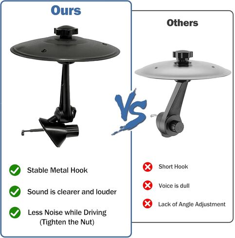 2 Pack Car Cymbal Air Vent, Cars Symbol Drum, Mini Drum Crash Cymbal, with Mini Drum Stick, Add Fun to Your Drive, Fun Dashboard Accessory, Gift for Drumer Music Lovers, Fits Most Vehicles in Saudi Arabia