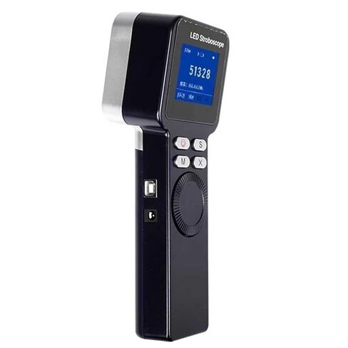 Handheld Stroboscope, LED Digital Strobe Light Tachometer, Non Contact Motor Engine Speed Analyzer, Range 1-999999 RPM, for Gears, Tires to Measure, Rechargeable in Saudi Arabia