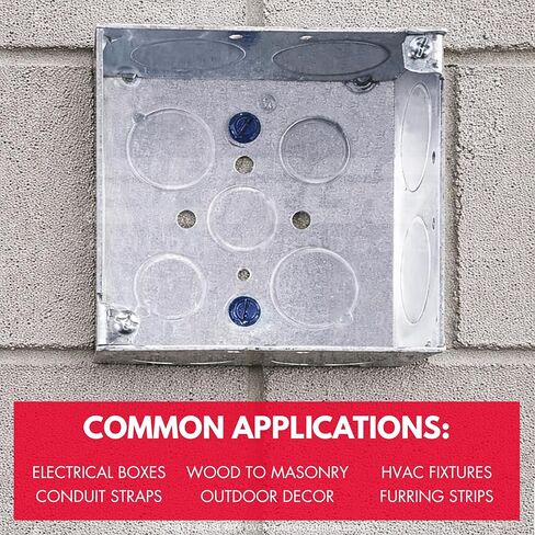 1/4 بوصة × 2-1/4 بوصة مرساة لولبية خرسانية زرقاء برأس سداسي مع لقمة مثقاب وسائق (صندوق مكون من 500 قطعة) | مسامير البناء للخرسانة والبلوك والطوب in Kuwait