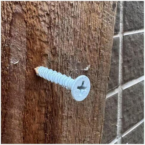 مرساة لولبية خرسانية، 3/16 بوصة × 1-3/4 بوصة رأس مسطح فيليبس أبيض للتثبيت على البناء أو البلوك أو الجص من الطوب (150 قطعة) in Kuwait